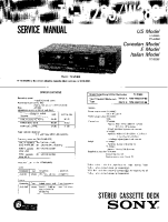 Sony TC-W285 - Service Manual 